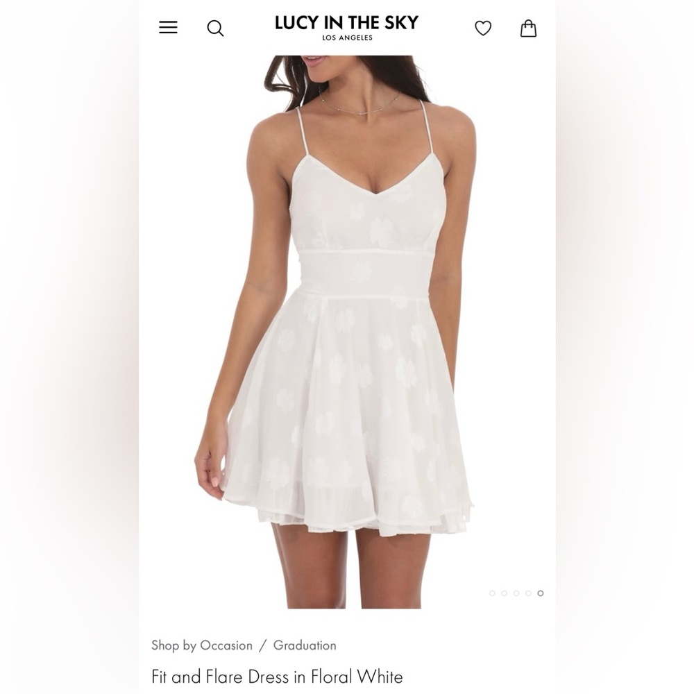 Lucy in the Sky White Floral Dress